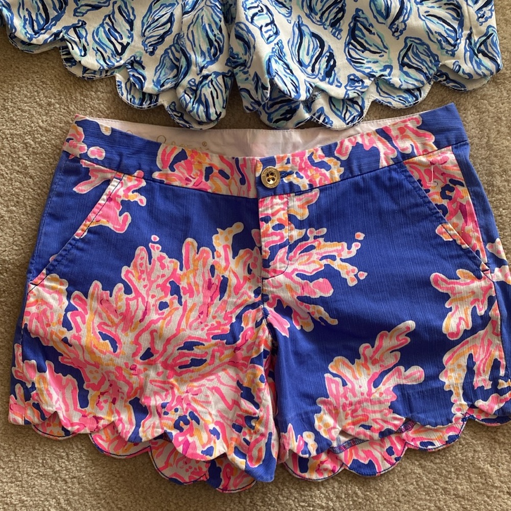 2 pair bundle lolly Pulitzer buttercup shorts - Picture 2 of 10
